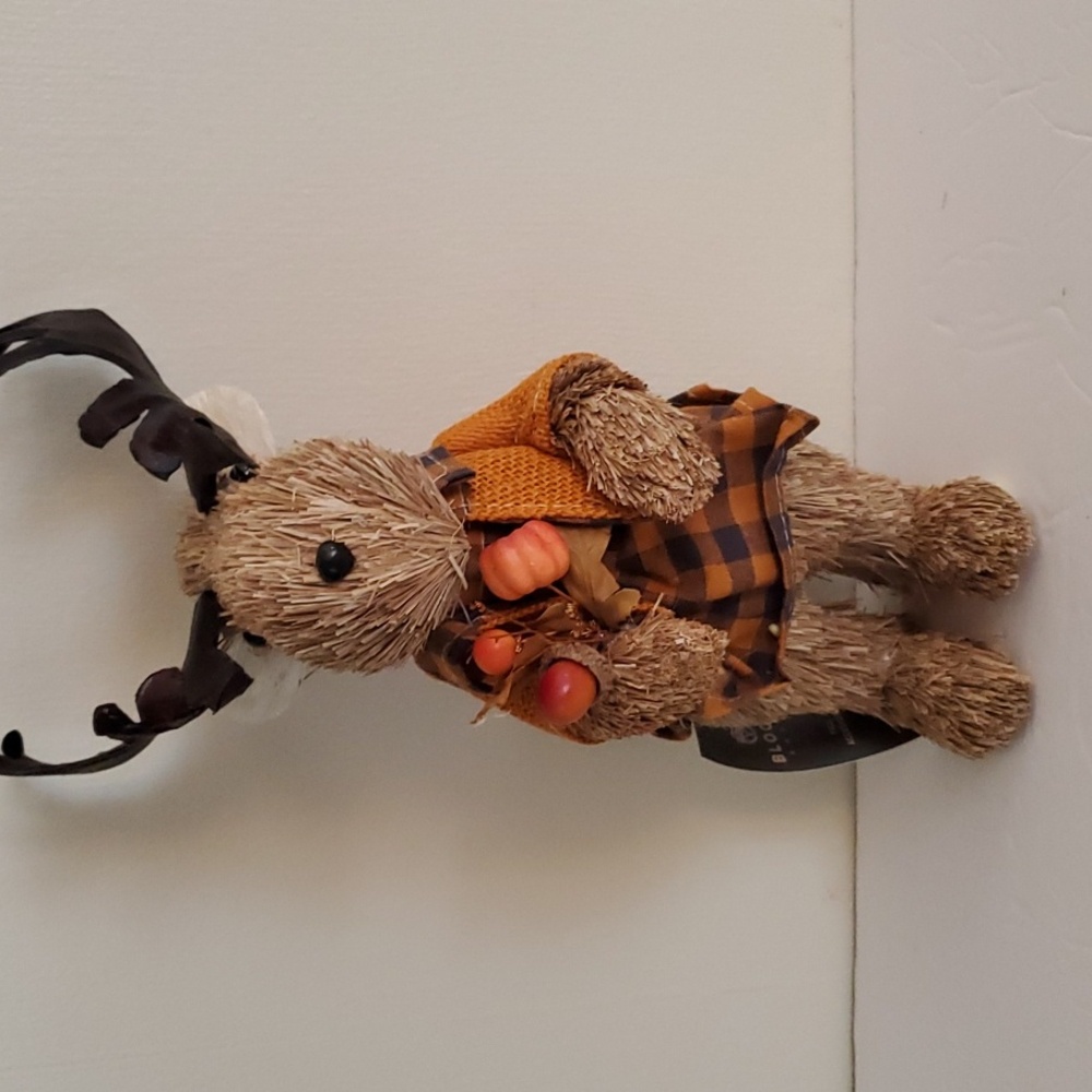 Fall Animal Going Into Winter Vintage Ms Fall Straw Moose